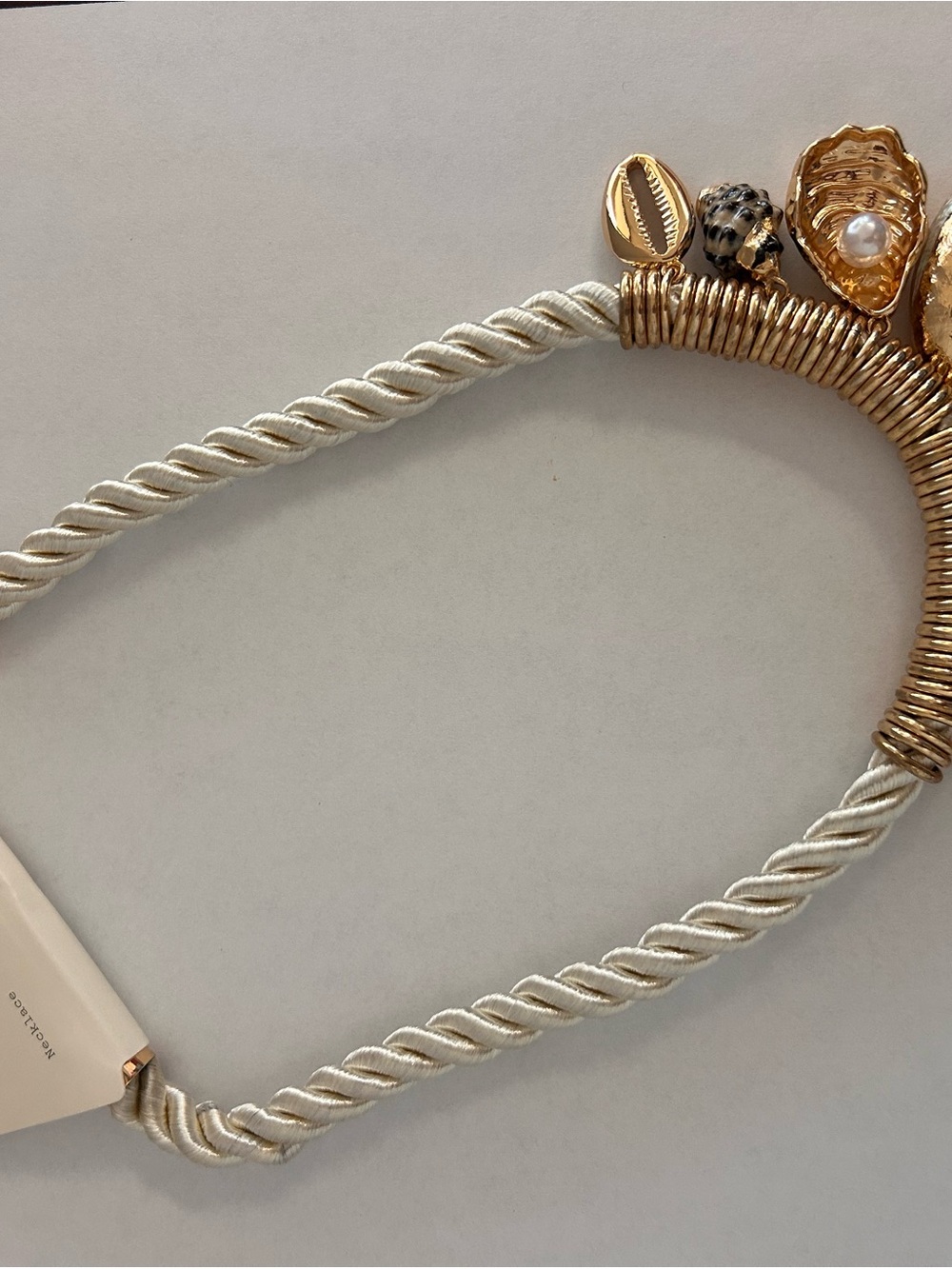 A New Day Nautical Cord Necklace With Shells-NWT